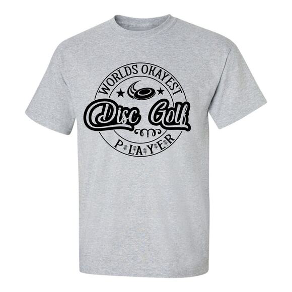 Disc Golf Shirt Worlds OKAYEST Disc Golf Player Mens Graphic T-Shirt - Picture 1 of 2